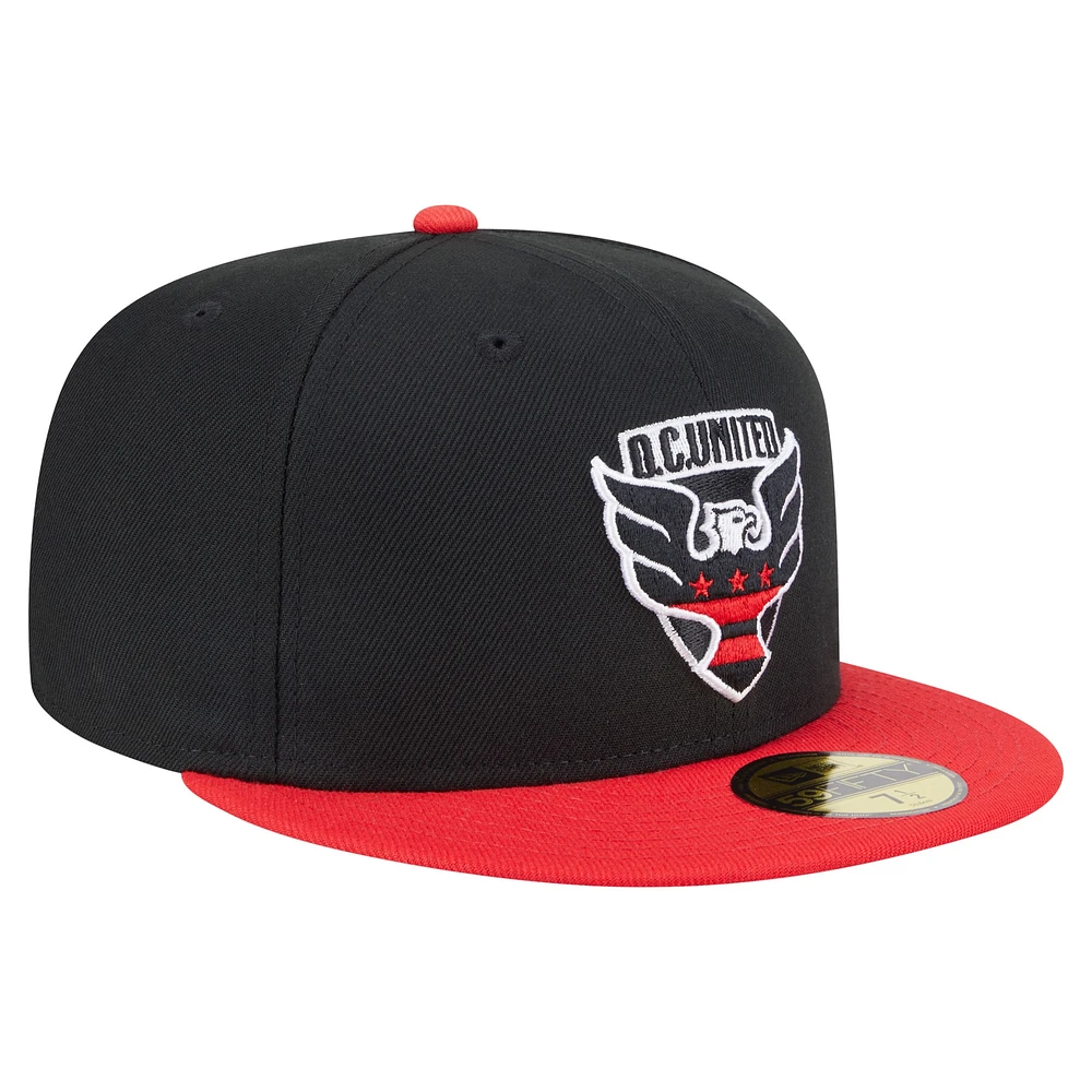 Men's New Era Black D.C. United 2025 Kickoff 59FIFTY Fitted Hat