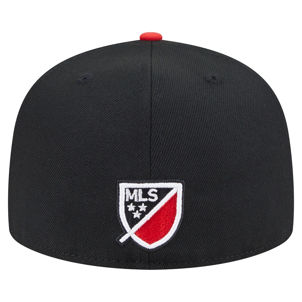 Men's New Era Black D.C. United 2025 Kickoff 59FIFTY Fitted Hat