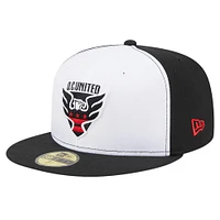 Men's New Era White/Black D.C. United 2024 Kick Off Collection 59FIFTY Fitted Hat