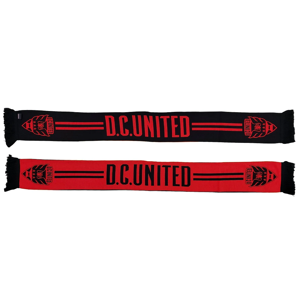 Red D.C. United Red 'N Black Knit Scarf