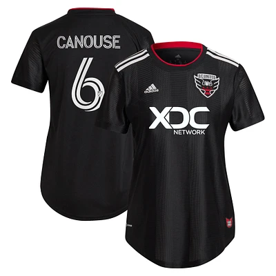 Women's adidas Russell Canouse Black D.C. United 2022 and Red Kit Replica Player Jersey