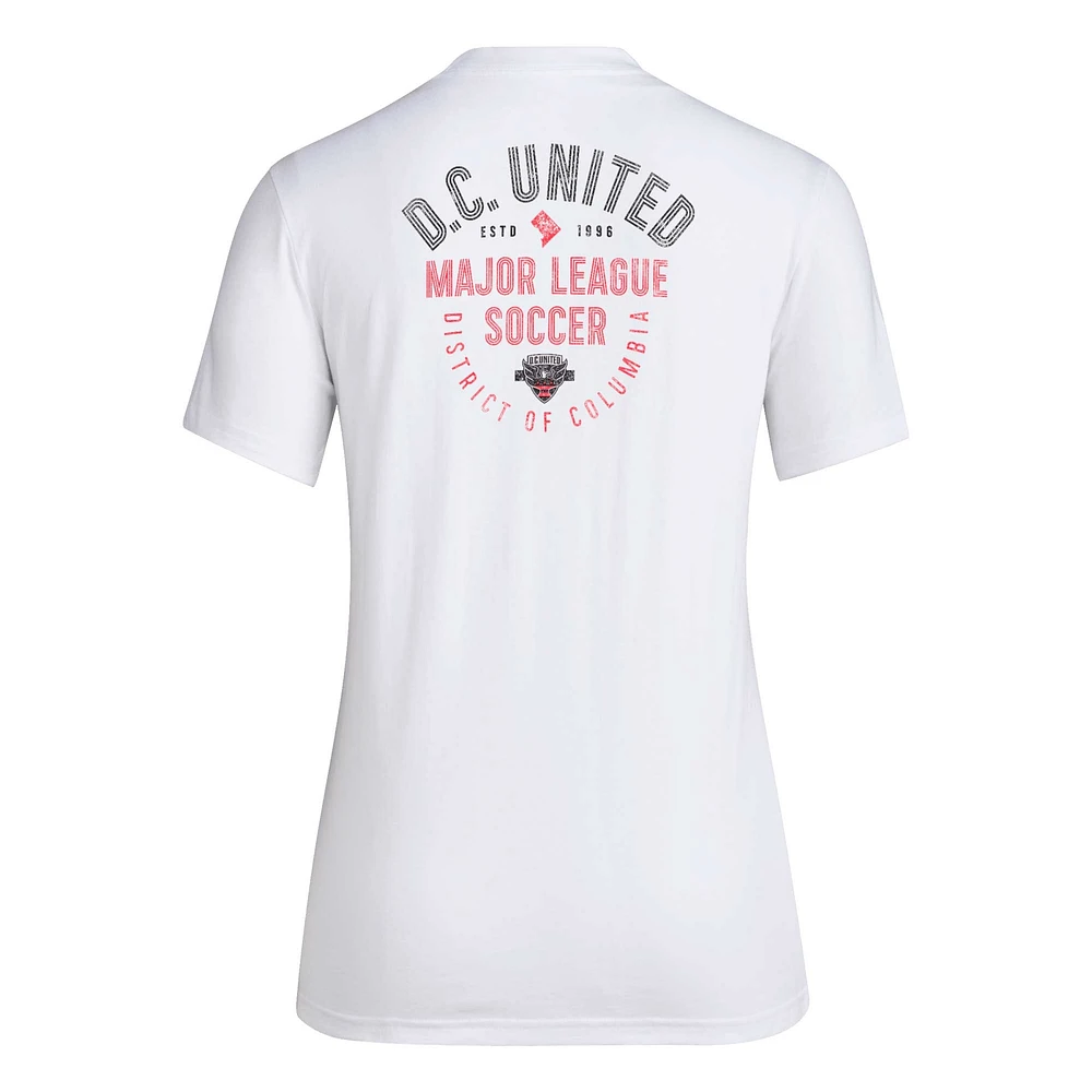 Women's adidas White D.C. United Local Stoic T-Shirt