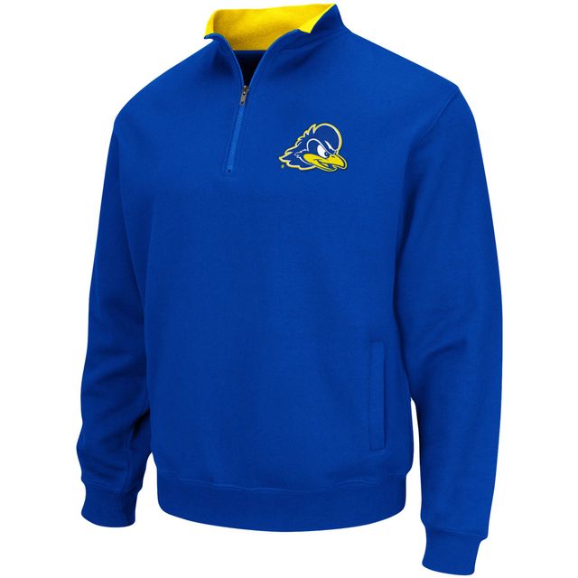 Colosseum Royal Delaware Fightin' Blue Hens Tortugas Logo Quarter-Zip Pullover pour homme