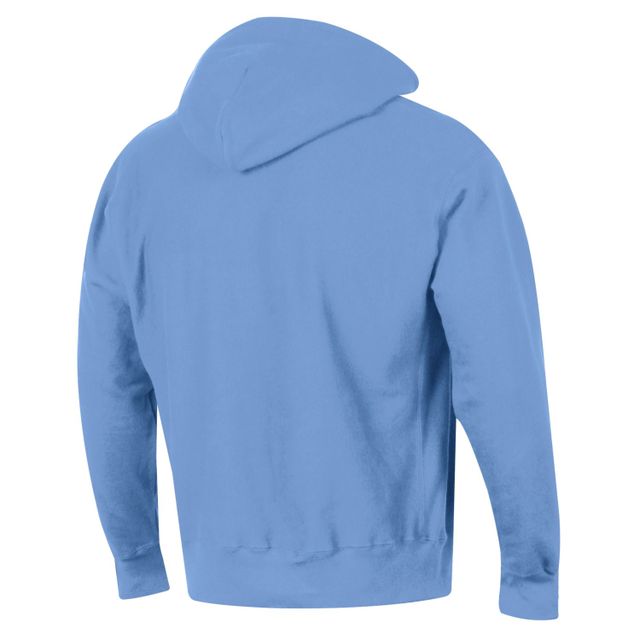 Sweat-shirt à capuche bleu clair Champion pour hommes Delaware State Hornets Big & Tall Arch Reverse Weave