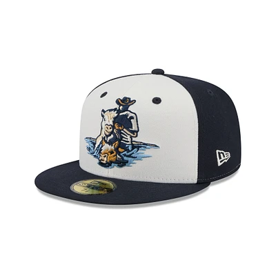 Casquette ajustée 59FIFTY Off White Delmarva Shorebirds Theme Nights de New Era pour homme