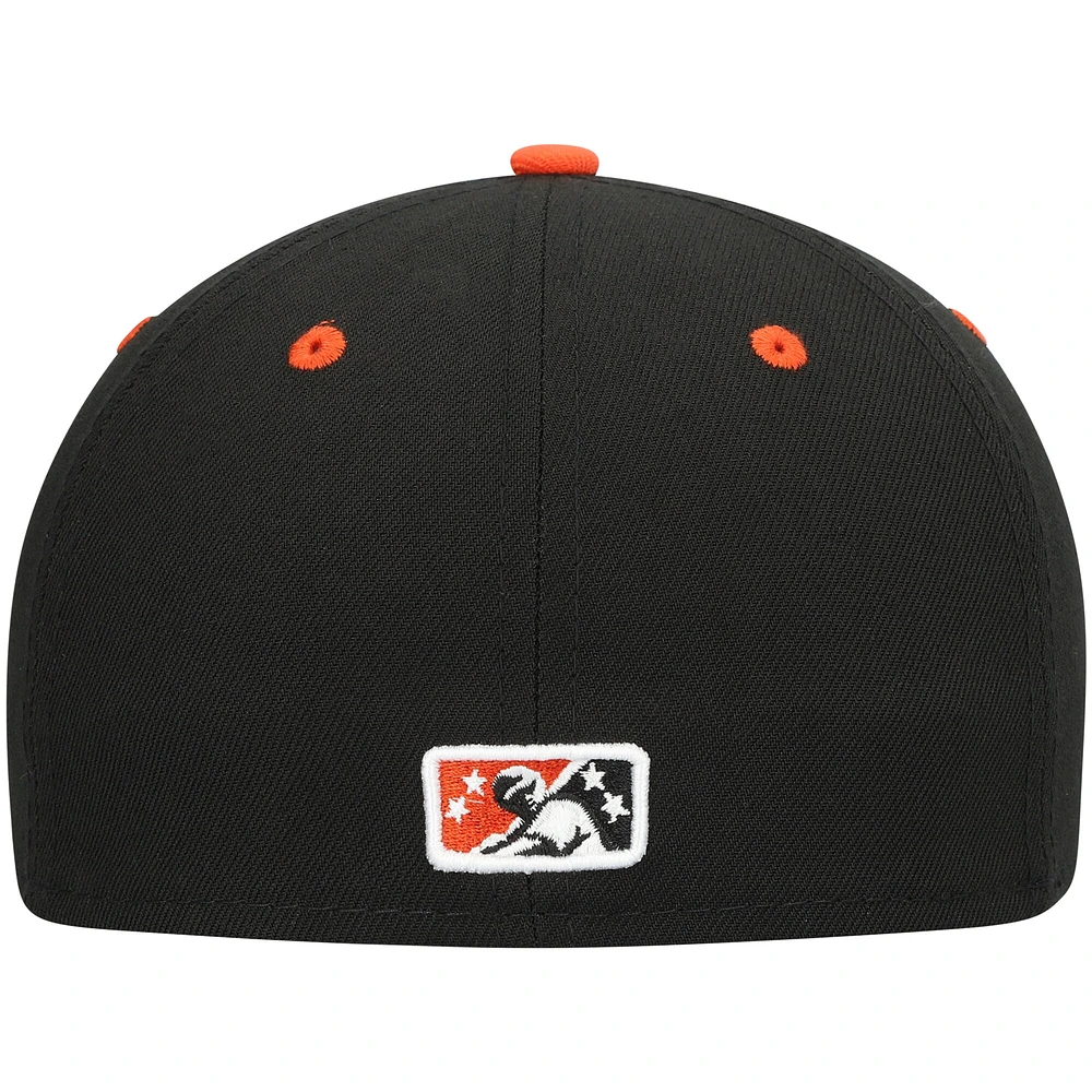 NWE DELSHO BLACK HOME MIB AUTHENTIC COLLECTION 59FIFTY HATMENHIC