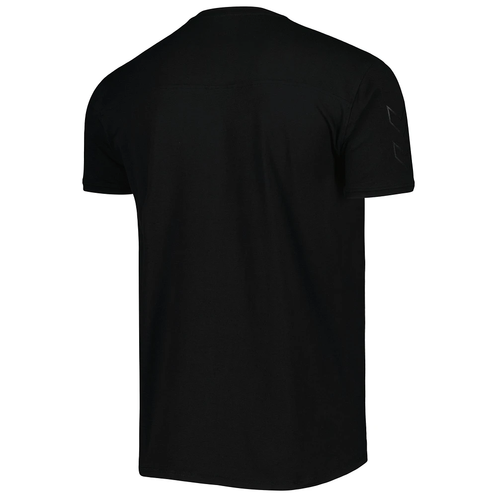 T-shirt de voyage noir pour hommes l'équipe nationale du Danemark