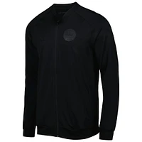 Men's Hummel Black Denmark National Team Line Up Raglan Full-Zip Jacket