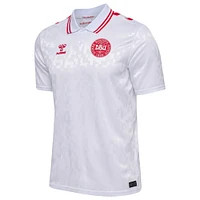 Men's White Denmark National Team 2024 Away Replica Jersey