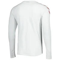 Men's White Denmark National Team Fan Raglan Long Sleeve T-Shirt