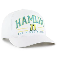 Men's '47  White Denny Hamlin  Roscoe Hitch Adjustable Hat