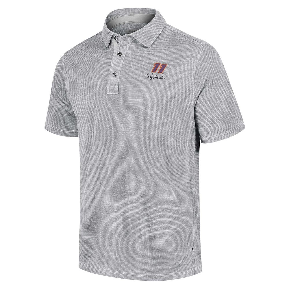 Men's Tommy Bahama Gray Denny Hamlin Santiago Paradise Polo