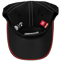 Unisex Checkered Flag Sports Black Denny Hamlin FedEx Uniform Adjustable Hat