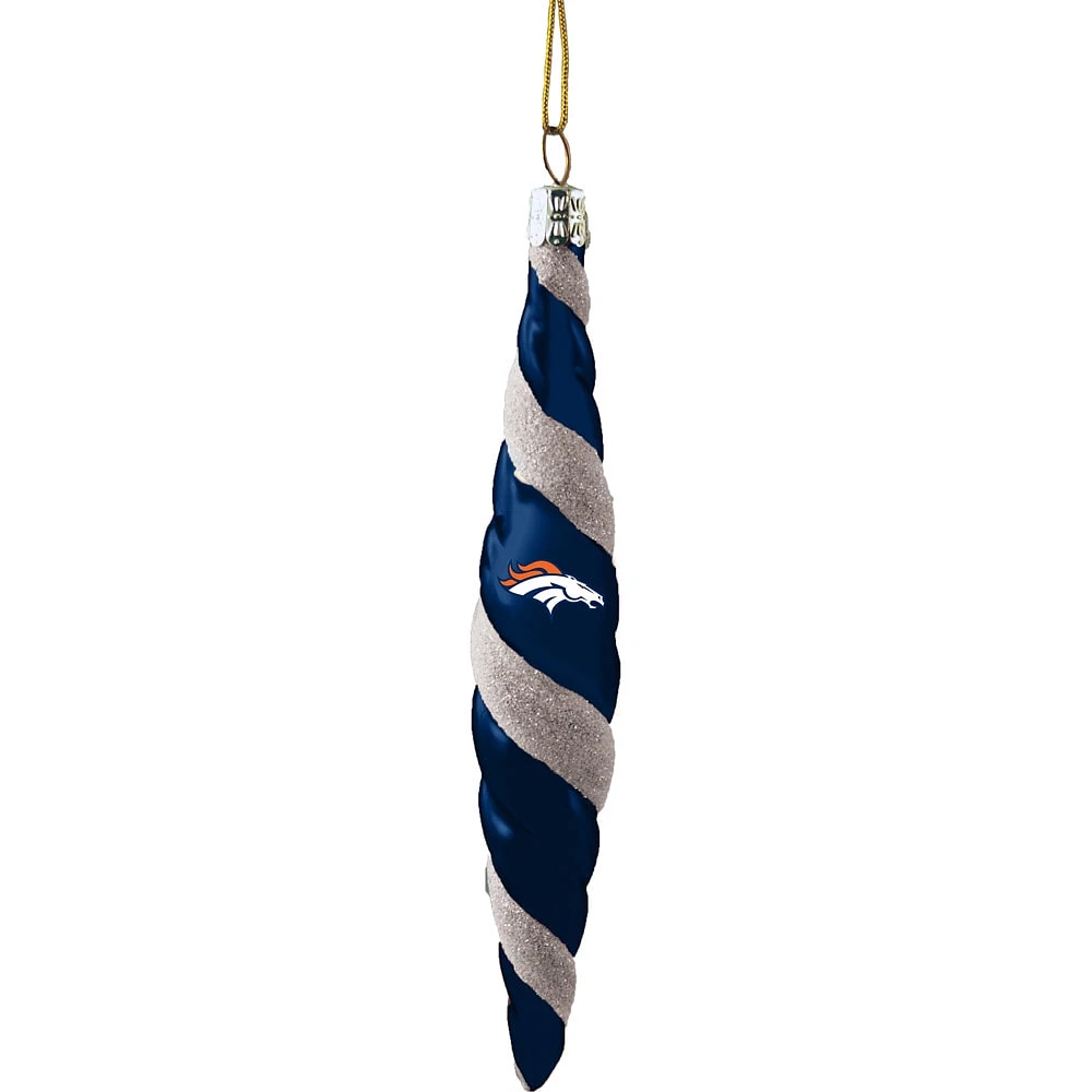 Ornement de tourbillon de couleur de l'équipe des Broncos de Denver de 5 po