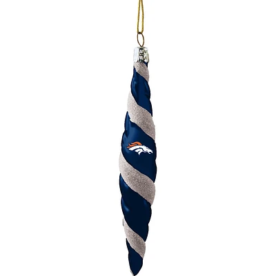 Ornement de tourbillon de couleur de l'équipe des Broncos de Denver de 5 po