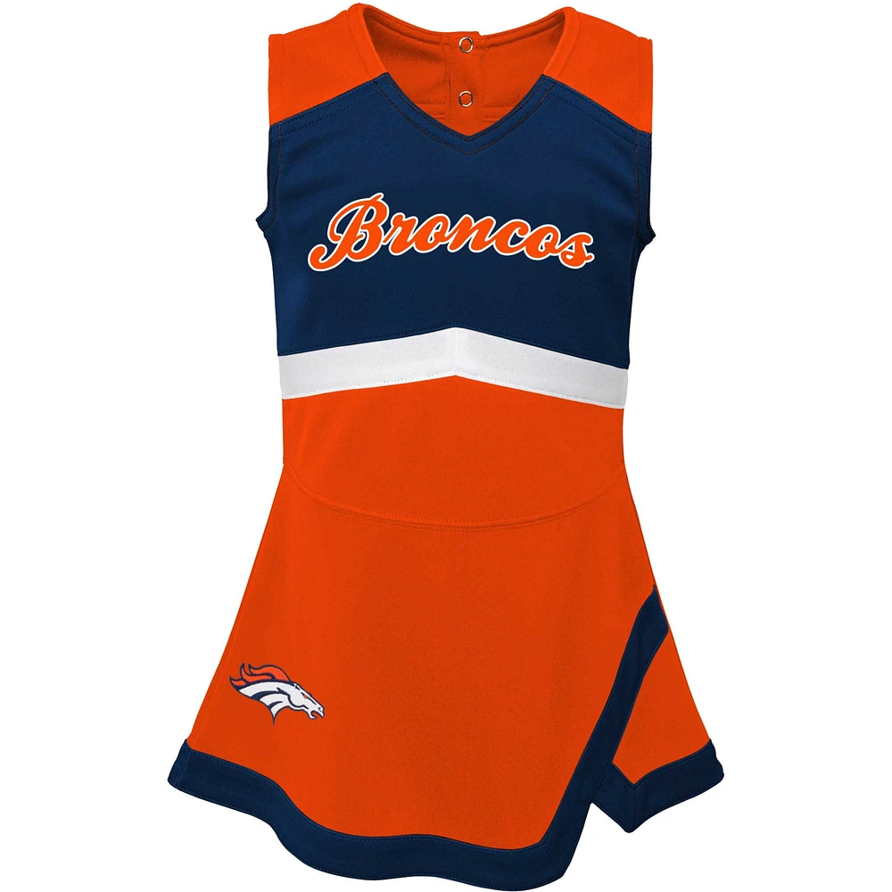 Girls Infant Orange Denver Broncos Cheer Captain Jumper Dress