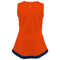 Girls Toddler Orange Denver Broncos Cheer Captain Dress with Bloomers
