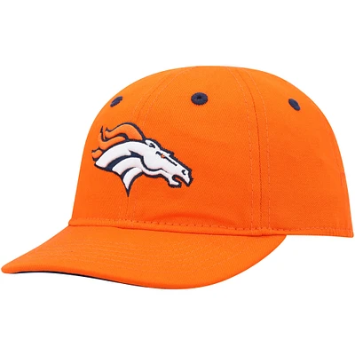 Casquette souple orange Denver Broncos Team Slouch Flex pour bébé