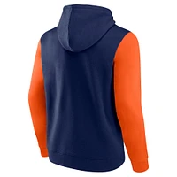 Men's Fanatics Navy Denver Broncos Big & Tall Outline Pullover Hoodie