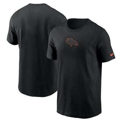 T-shirt Nike noir pour homme avec logo Denver Broncos Color Pop