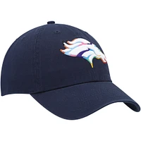Men's '47 Navy Denver Broncos Pride Clean Up Adjustable Hat