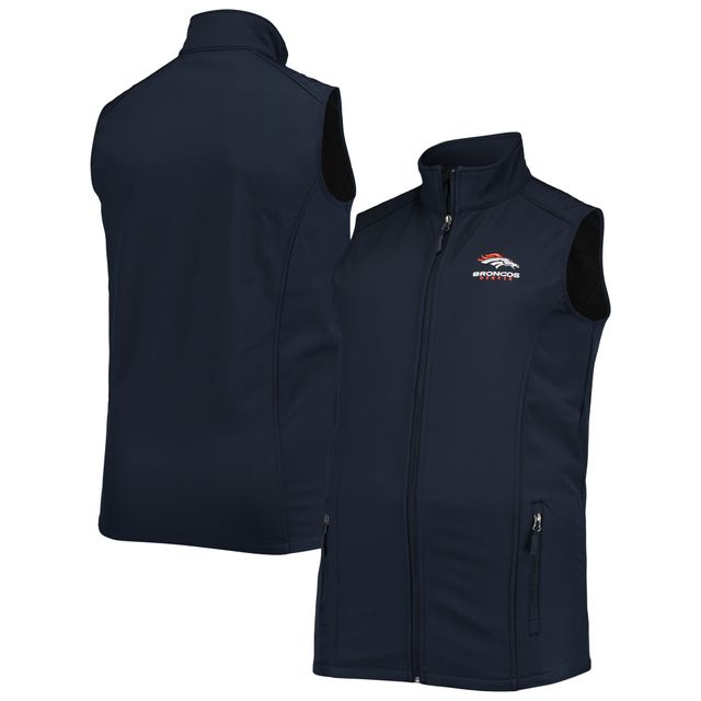 Dunbrooke Navy Broncos de Denver Big & Tall Archer Softshell Full-Zip Vest pour homme