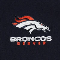 Men's Dunbrooke Navy Denver Broncos Journey Workwear Tri-Blend Full-Zip Jacket