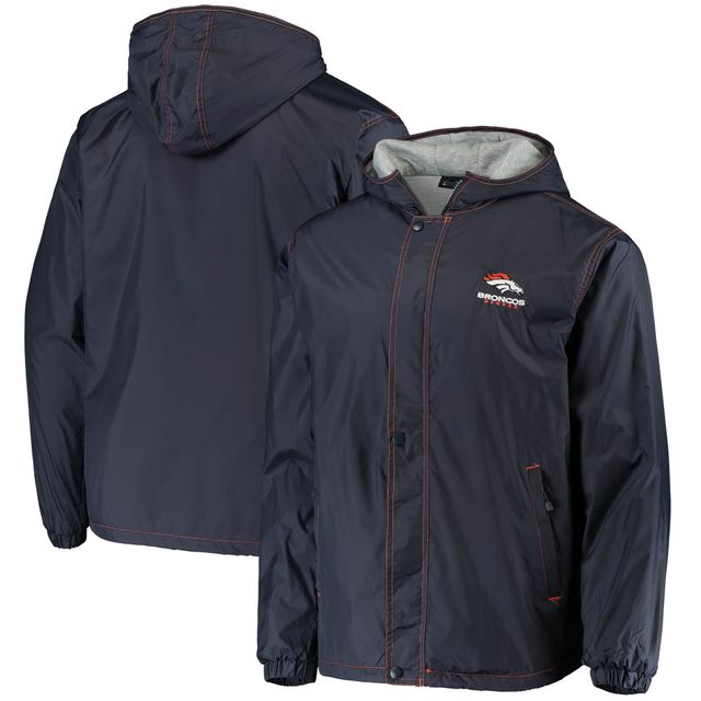 Veste à glissière complète Dunbrooke pour hommes Denver Broncos Logo Legacy Stadium bleu marine