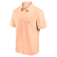 Men's Fanatics Light Pink Denver Broncos Front Office Button-Up Shirt