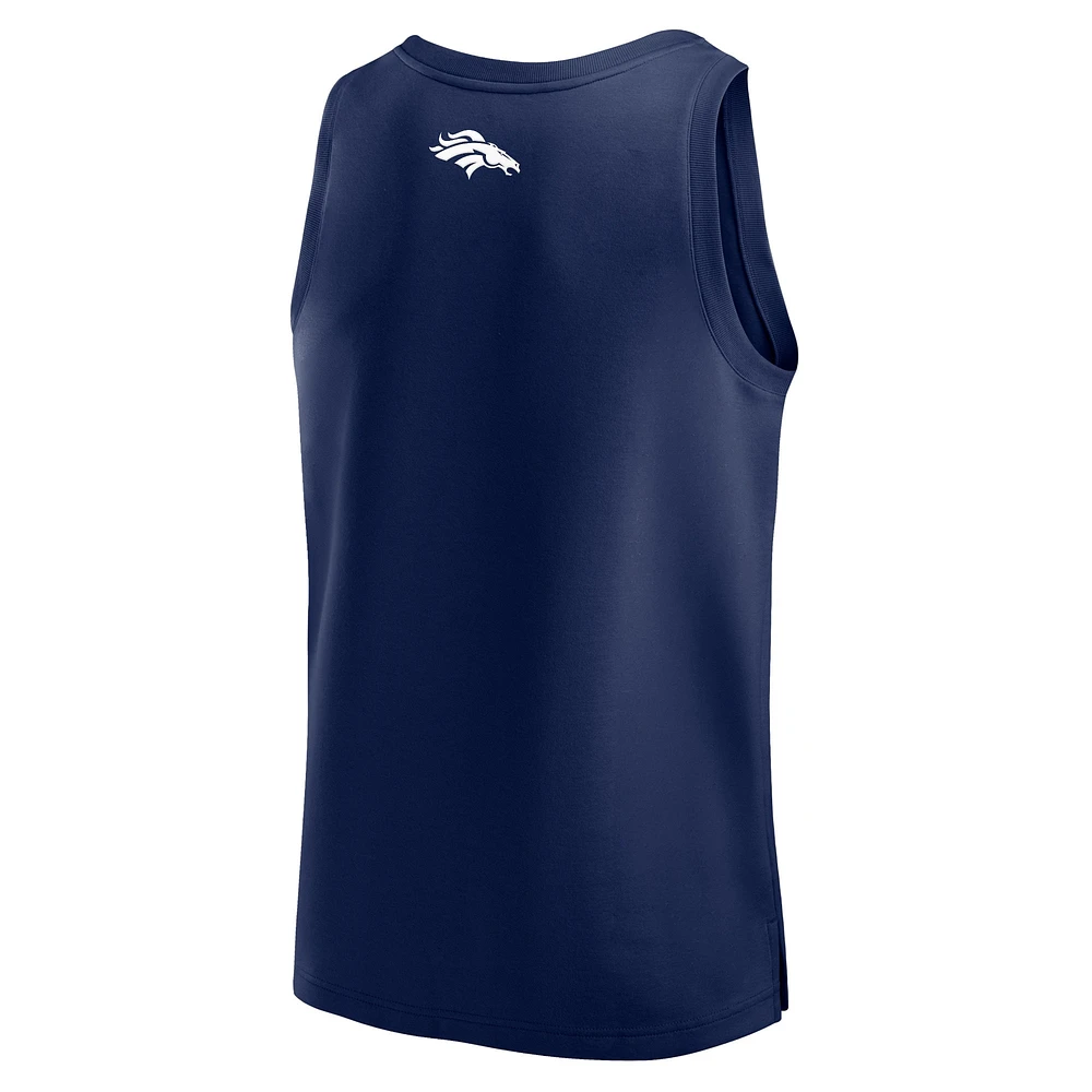 Men's Fanatics Navy Denver Broncos Elements Tank Top