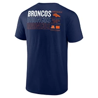 Men's Fanatics Navy Denver Broncos Repeat Stats T-Shirt