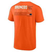 Men's Fanatics Orange Denver Broncos Repeat Stats T-Shirt