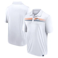 Men's Fanatics White Denver Broncos Big & Tall Sublimated Polo