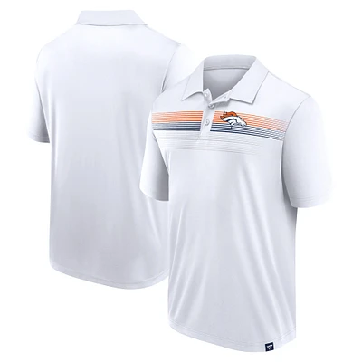 Men's Fanatics White Denver Broncos Big & Tall Sublimated Polo