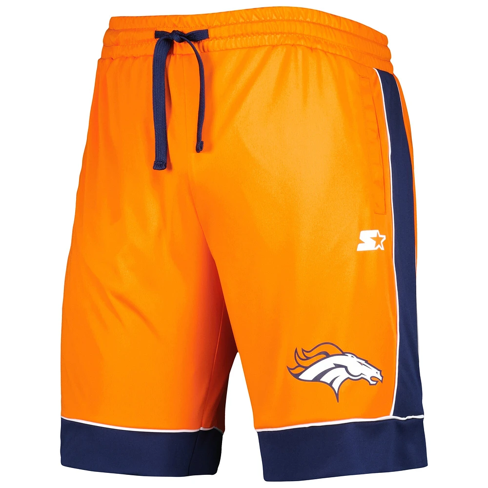 Men's G-III Sports by Carl Banks Orange/Navy Denver Broncos Fan Favorite Fashion Shorts