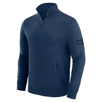 Men's J. Palmer Navy Denver Broncos Franchise Quarter-Zip Sweater