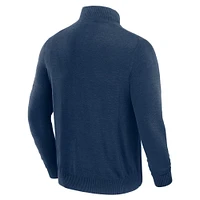 Men's J. Palmer Navy Denver Broncos Franchise Quarter-Zip Sweater