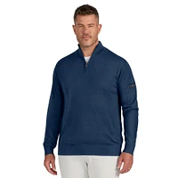Men's J. Palmer Navy Denver Broncos Franchise Quarter-Zip Sweater