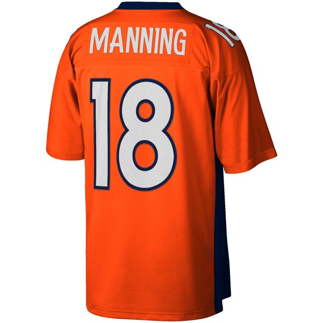 Maillot réplique de joueur retraité Mitchell & Ness Peyton Manning orange Denver Broncos Big Tall 2015 pour hommes