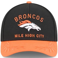 Men's New Era /Orange Denver Broncos 2025 NFL Draft 9FORTY M-Crown A-Frame Adjustable Hat