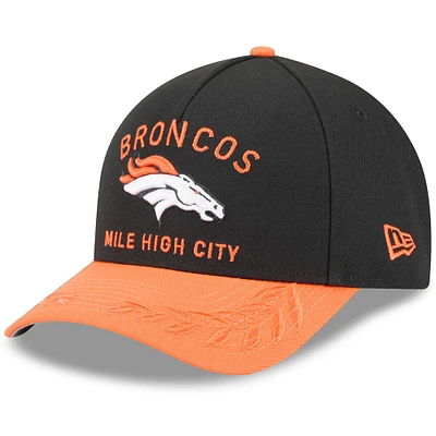 Men's New Era /Orange Denver Broncos 2025 NFL Draft 9FORTY M-Crown A-Frame Adjustable Hat