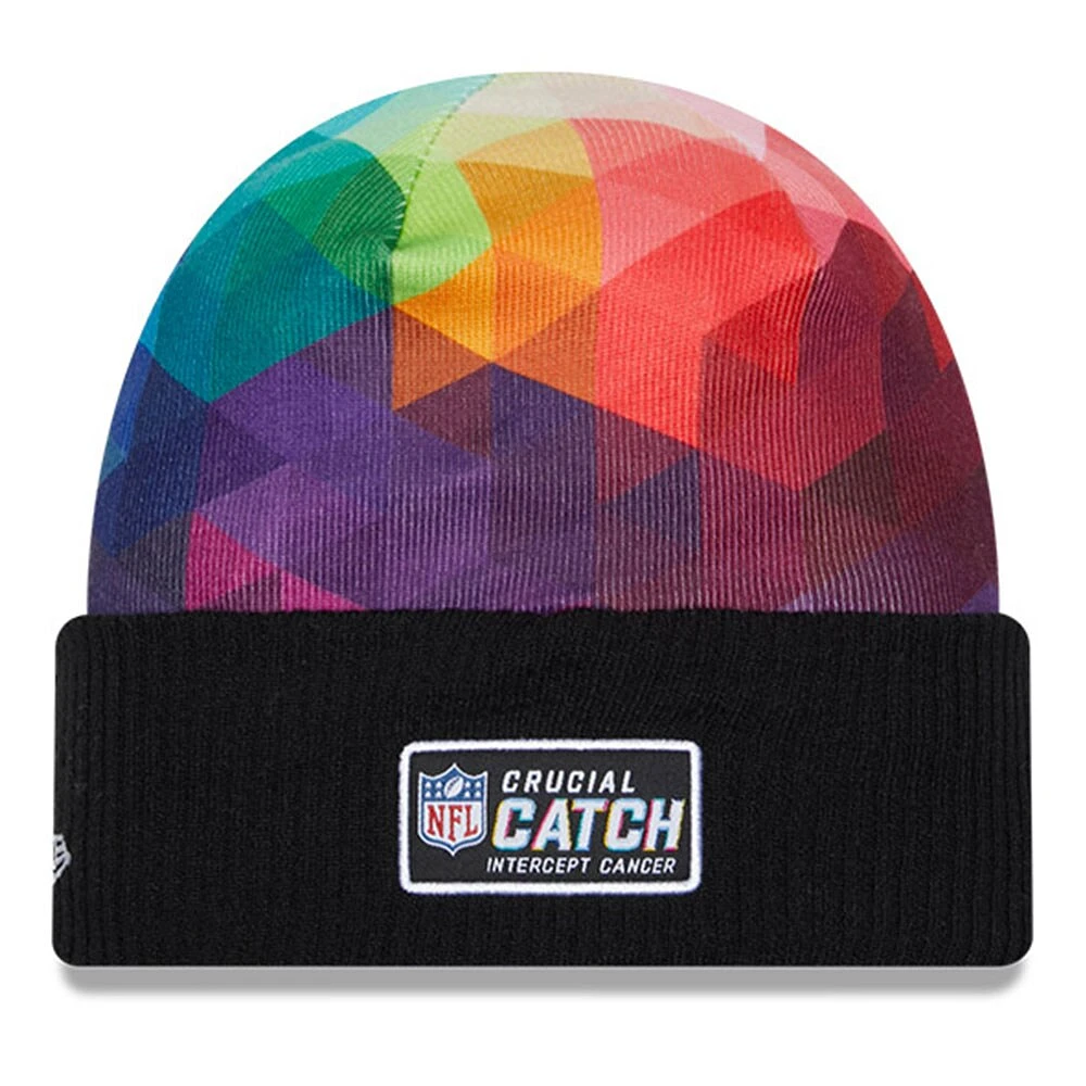 Men's New Era Black Denver Broncos 2023 NFL Crucial Catch Cuffed Knit Hat
