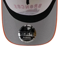Men's New Era Cream/Orange Denver Broncos 2025 NFL Draft 9FORTY A-Frame M-Crown Adjustable Hat