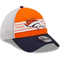 Men's New Era Orange/Navy Denver Broncos Team Banded 39THIRTY - Flex Hat