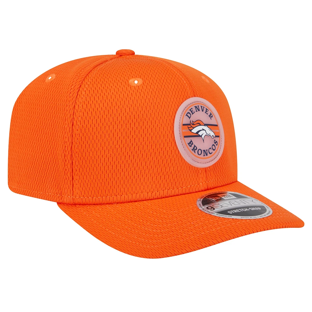 Casquette ajustable extensible à boutons-pression 9SEVENTY Adventure Patched orange Denver Broncos New Era pour homme