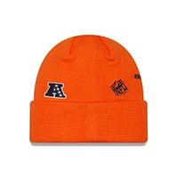Men's New Era Orange Denver Broncos Identity Cuffed Knit - Hat