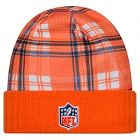 Men's New Era  Orange Denver Broncos Sideline Statement Cuffed Knit Hat