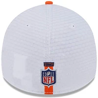 Men's New Era White/Orange Denver Broncos 2024 NFL Training Camp 39THIRTY Flex Hat