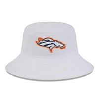 Men's New Era White Denver Broncos 2024 NFL Training Camp Stretch Bucket Hat