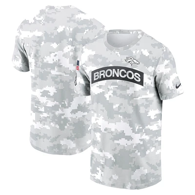 T-shirt Nike Arctic Camo Denver Broncos 2024 Salute To Service Performance pour homme